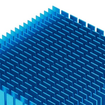 ПРОФИЛЬ РАДИАТОРА АЛЮМИНИЕВЫЙ 120х120х20мм СИНИЙ
