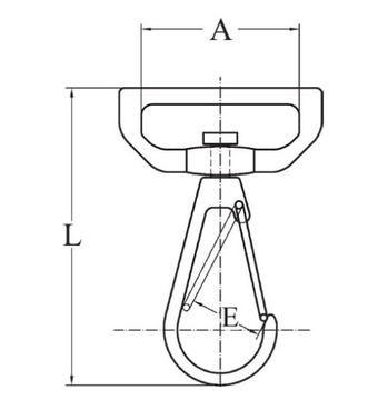 КАРАБИН ДЛЯ ПЕРИЛ БИМИНИ 28 ММ