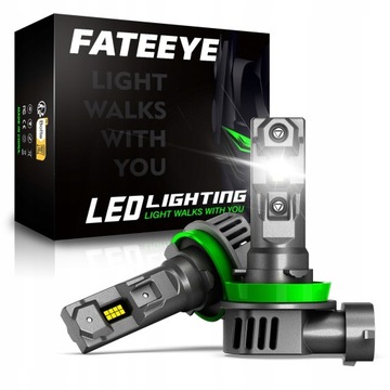 ŻARÓWKI H11 LED CANBUS 1 DO 1 BARDZO MOCNE BIAŁE ŚWIATŁO 6500K 20000LM