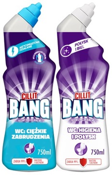 Cillit Bang żel do czyszczenia toalet WC zestaw 2 x 750 ml