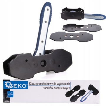 КЛЮЧ С ТРЕЩОТКОЙ GEKO ДЛЯ ЗАДАЧИ ТОРМОЗНЫХ ПОРШНЕЙ 40-75мм G02544