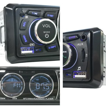 Радио в стиле Автомагнитола Bluetooth 1Din MP3 FM 60Wx4 AUX/USB/TF