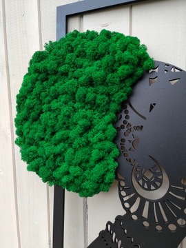 Украшение ЖЕНЩИНА С АФРО МХОМ с царапающимся мхом АФРИКАНСКИЙ 40 черная женщина