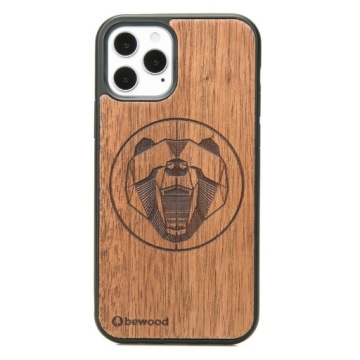 Pouzdro Bewood pro iPhone 12/12 Pro Medvěd Merbau