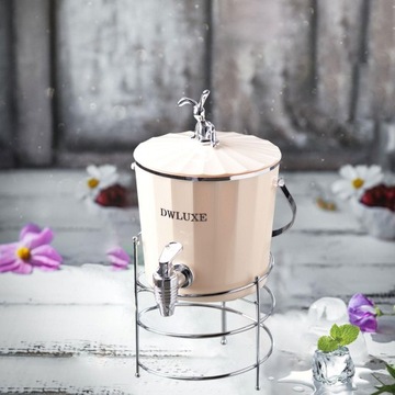 Диспенсер для напитков 2,2 л, большая подставка бежевого цвета