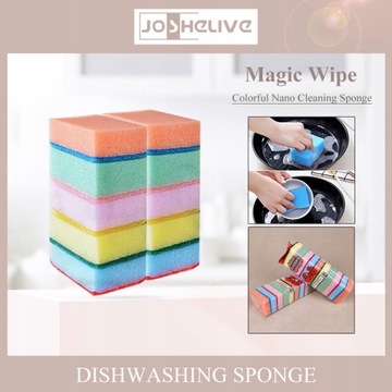 10 шт./лот меламиновая губка, красочная губка для мытья посуды