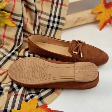 МАКАСИНЫ ЖЕНСКИЕ МЯГКИЕ С БАНТОМ, размер 41