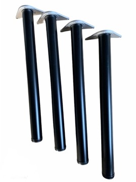NOGI NOGA MEBLOWE CZARNA CZARNE FI60MM H-710 4 SZT