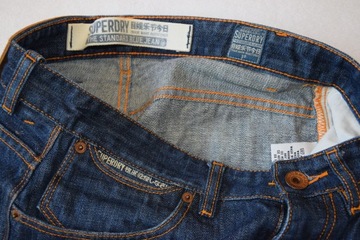 SUPERDRY__JEANSOWE__JAK NOWE__W 30 PAS 80 CM