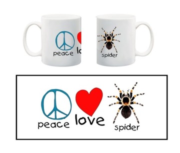 KUBEK pająk pająki ptasznik tarantula wzory