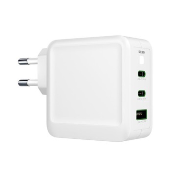 БЫСТРОЕ ЗАРЯДНОЕ УСТРОЙСТВО USB C УНИВЕРСАЛЬНОЕ 3x USB 100 Вт ТИП C + КАБЕЛЬ USB C 100 Вт
