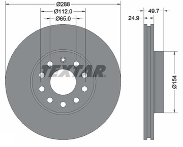 Диски Колодки Передние A3 Octavia 2 3 Golf 5 6 VW Touran Leon Toledo (288мм.)