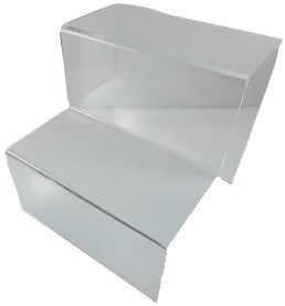 STOJAK PODSTAWKA 300/200 2 SCHODKI PLEXI