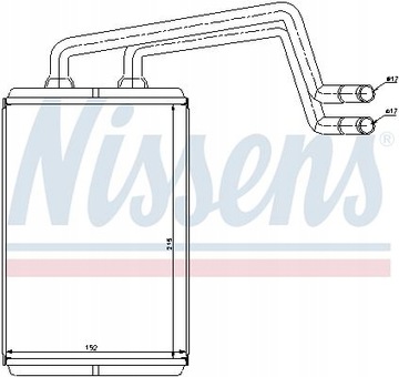 NISSENS 77612 NÁHRADA TEPLÁ TOPENÍ INTERIÉR