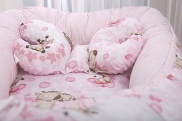 НАБОР ДЕТСКОГО КОКОНА NEST MINKY PIECE XXL BABYMAM, 7 ЭЛЕМЕНТОВ.