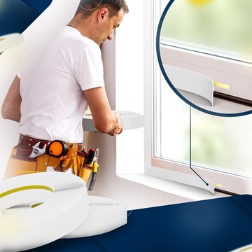 МАСКИРОВОЧНАЯ ЛЕНТА Декоративная сборка Окна ПВХ 50мм ПЛОСКАЯ ПЛАНКА - 5м