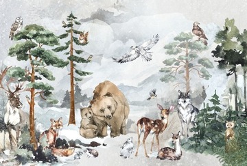 Tapeta zwierzątka leśne, forest legend NA WYMIAR