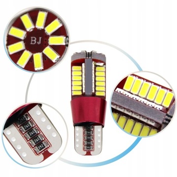 СВЕТОДИОДНАЯ ЛАМПА W5W T10 ПАРКОВКА АВТОМОБИЛЕЙ 57 СВЕТОДИОДНАЯ CANBUS 360°