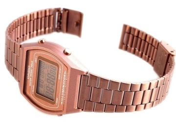 ZEGAREK CASIO B640WC-5A VINTAGE SPORT CYFROWY UNISEX ROSE GOLD LED BOX 35mm