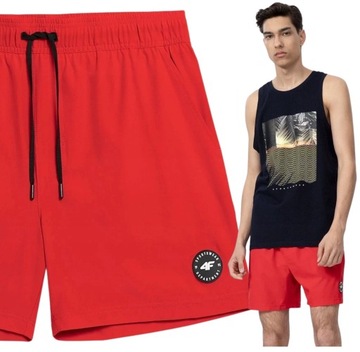 KĄPIELÓWKI 4F MĘSKIE SPODENKI SZORTY KĄPIELOWE NA BASEN SPORTOWE r. S