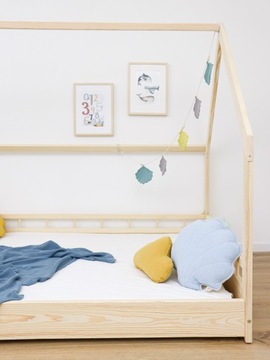 Кровать Домик Большой Матрас 140x200 Woodenheaven_eu