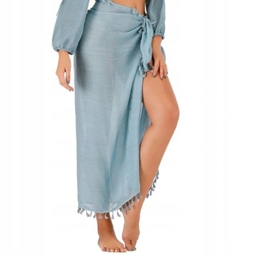 ПЛЯЖНЫЙ ШАРФ ПАРЕО, БАХРО, ЦВЕТА БОХО