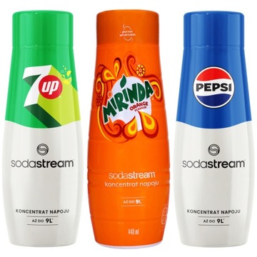 Syrop sok SodaStream Pepsi Mirinda 7Up 440ml do saturatora wody koncentrat