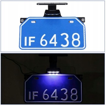 Ramka tablicy rejestracyjnej LED motocykl