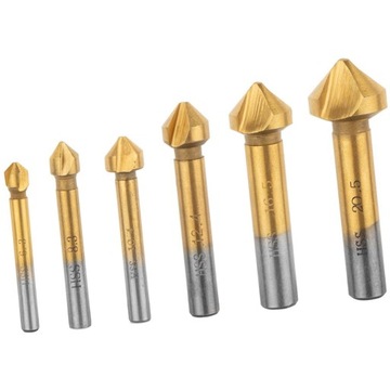 WIERTŁA FAZUJĄCE STOŻKOWE POGŁĘBIACZE 6.3-20.5 MM