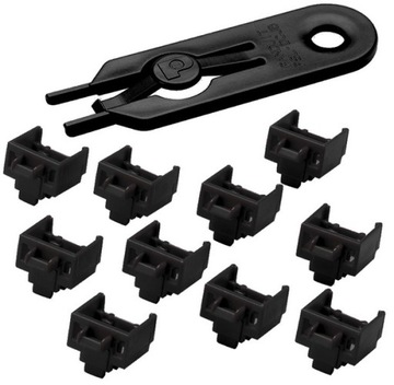 PANDUIT Blokada gniazda RJ45 czarna LOTO 10szt