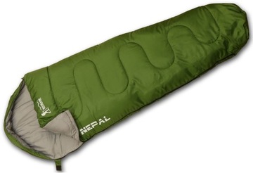 НЕПАЛЬСКИЙ СПАЛЬНЫЙ МЕШОК ТЕМНО-ЗЕЛЕНЫЙ 210x80x50CM ENERO CAMP