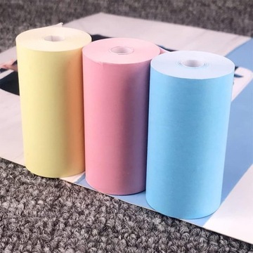 Kolorowy Papier Rolki do mini Drukarki Termicznej DRUKUŚ i Aparatu 3szt.