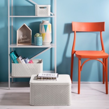 CURVER KOSZYK POJEMNIK ORGANIZER Z POKRYWKĄ 6L