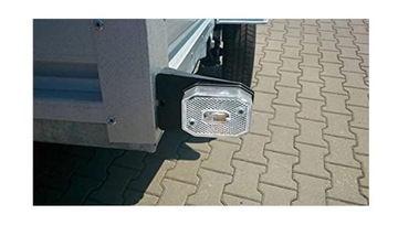 Белый передний габаритный фонарь прицепа с отражателем Fristom