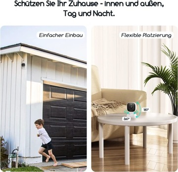 2 шт. БЕСПРОВОДНАЯ WIFI КАМЕРА НАРУЖНАЯ КРЫТАЯ IP 3MPX 2K АУДИО H.264