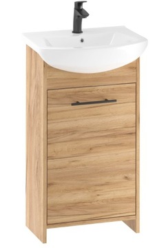 Szafka łazienkowa z umywalką 45cm Dąb Craft Złoty