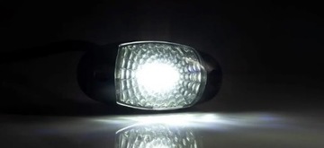 СВЕТОДИОДНЫЙ ГАБАРИТНЫЙ ФОНАРЬ БЕЛЫЙ FT-025 B АВТОМОБИЛЬНЫЙ ПРИЦЕП ПЕРЕДНЕГО ПОЗИЦИОНИРОВАНИЯ ГРУЗОВИКА