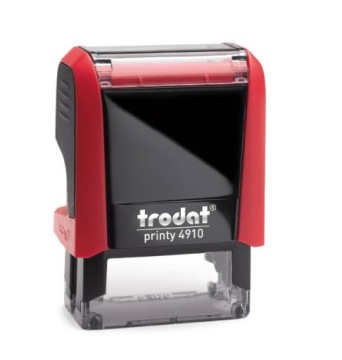 TRODAT PRINTY STAMP 4910 КРАСНЫЙ + ДИЗАЙН ЛАСТИКА