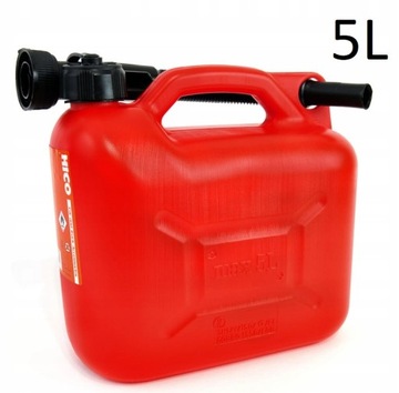 5Л КАНИСТРА ТОПЛИВА КАННИШЕР ВОРОНКА СЕРТИФИКАТ БЕНЗИНОВОГО МАСЛА ДЛЯ АВТОМОБИЛЯ ГАЗОНЧИК