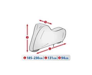 Всесезонный плотный брезентовый чехол для скутера - L, Basic Garage