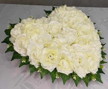 Wiązanka stroik na grób cmentarz nagrobna serce