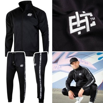 Komplet dresowy męski sporotwy Extreme Hobby Style Czarny r. XXXL