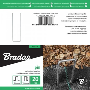 МОНТАЖНЫЙ ШПИН BRADAS 3 СМ/15 СМ-20x