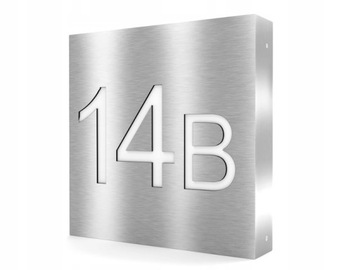 Podświetlany numer domu tabliczka LED 30x30