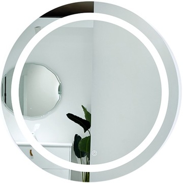 СОВРЕМЕННОЕ КРУГЛОЕ ЗЕРКАЛО С ПОДСВЕТКОЙ 60 см НАСТЕННОЕ ЗЕРКАЛО ДЛЯ ВАННОЙ КОМНАТЫ С ПОДСВЕТКОЙ