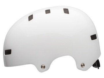 Kask rowerowy bmx BELL Local gloss white roz S