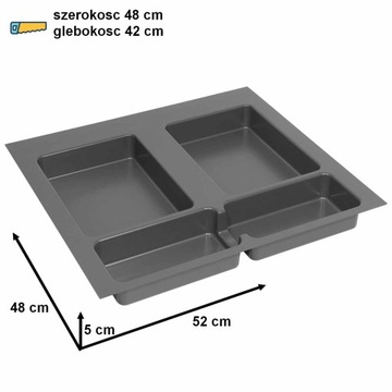 Сортировщик мусора FUTURE 2 корзины 2x15л для шкафа 60 см Сортировщик для папок 30л