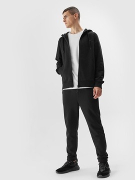 4F МУЖСКАЯ СПОРТИВНАЯ ФУТБОЛКА С КАПЮШОНОМ, НА МОЛНИИ