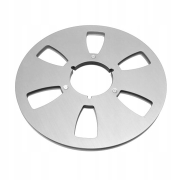 ДИКТОФОН AKAI 1/4, 10,5 ДЮЙМОВ, С 6 ОТВЕРСТИЯМИ, СЕРЕБРЯНЫЙ