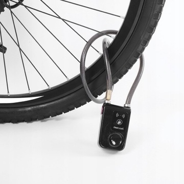 ZAPIĘCIE ROWEROWE LINKA BLOKADA Z ALARMEM 80CM